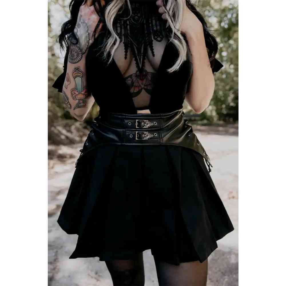 Restyle - Cathedralis Courte Jupe - Noir